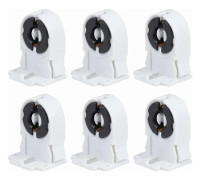 20 st Fluorescerande Lamphållare Skruvtyp T8/G13 Icke-shuntad Lamphållare Gravstenssockel Ersättning för LED Fluorescerande Rör