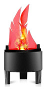 3D Flimrande Eldflamma Elektronisk Flamma Nattlampa Prop Simulerad Flamlampa För Halloween Juldekoration