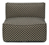 Ferm Living, Catena Sofa Center S100 - Check - Sand/Black