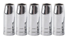5 st Mig Gasskydd Mb 25ak Mig Mag Svetspistol Förbrukningsmaterial 15mm Koniskt Gasskydd För Binzel Mb 25ak Mig/Mag Svetspistol