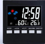 |HH| LCD Digital Termometer Väderstation Klocka & Alarm Kalender Hy