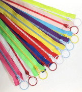 10 tum Resin Dragkedjor Ring Pulls 5# Stängda Dragkedjor Blandade Flerfärgade 25cm Sy Dragkedjor För Diy Handgjorda Hantverk Väskor Bulk 10 st
