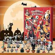 2025 Halloween 24 Dagars Nedräknings Adventskalender - Barnens Nightmare Before Christmas Figur Överraskningslåda Leksak