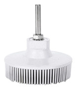 Elektrisk smärgel- och gummiskiva borste slipande borste avgradningspolering slipskiva smycken trä metallpolering (7,5 cm vit)