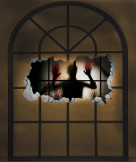 Halloween Jättestor Fönsterdekoration Dörrklistermärke