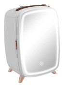 Mini-kylskåp 6 L, kosmetik/mini, kylfunktion, portabel, vit
