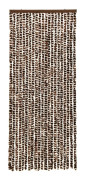 vidaXL Insektsdraperi brun och vit 56x185 cm chenille