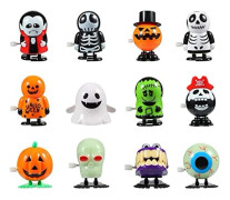 12 st Halloween Pumpa Spöke Dödskalle Uppdragsleksaker, Roliga Hoppande Leksaker
