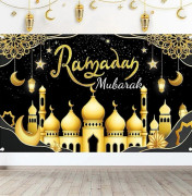 Ramadan Mubarak Bakgrund, 180x110cm Ramadan Bakgrund Eid Mubarak Banner Eid