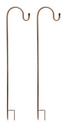 2-pack anslutningsbara markkrokar för trädgårdsbelysning, svart, 80 cm höjd, 80 mm diameter