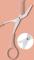 Stainless Steel Eyebrow Scissors Pink