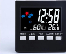 LCD Digital Termometer Väderstation Klocka & Alarm Kalender Hy
