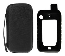 Bärbar skyddsväska + Silikonskyddsfodral för vandring Handhållen GPS Garmin Montana 700
