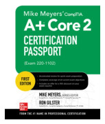 Mike Meyers' CompTIA A+ Core 2 Certification Passport (Exam 220-1102)