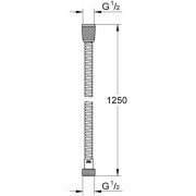 Grohe Flexibles VItalioFlex Metal Long-Life duschslang 1,25 m, krom 22106000