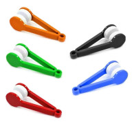 5-pack Mini Glasögonrengöringsborste Portabelt Mikrofiberverktyg Kompatibelt med Generiska Glasögon och Solglasögon