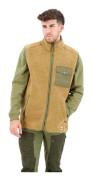 Gilet FJALLRAVEN Vardag ljus i tjock fleece för män - Buckwheat Brown/Laurier Green - Storlek S