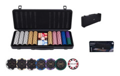 Pokerset Black Aluminium 500
