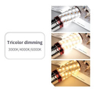 10 st E27 LED Majslampa 3W 6W 9W 12W 15W SMD2835 E14 LED Ljus Lampa AC85-265V Ljuskrona Ljus LED Lampa För Heminredning Tricolor dimming 9W