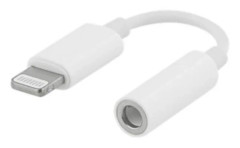 Lightning till 3,5 mm AUX - iPhone / Apple - Hörlursadapter Vit