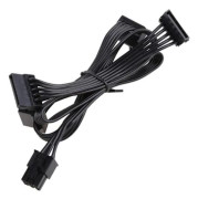 6-stifts till 4 SATA Hårddisk Ström för RM550x RM650x RM750x RM850x RM1000x