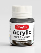 Svart pärl metallisk akrylfärg 20ml