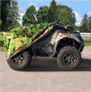 ATV-skydd för utomhusbruk, vattentätt, UV-beständigt, kamouflage 210D, 210x120x115cm