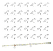100 st LED-remsfästen, anslutningsklämma för LED-remsor