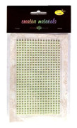 Klistermärke med pärlor 3mm 527st ljusgrön