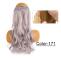 Syntetisk Naturlig Syntetisk Halo Hårförlängning Utan Clip In Artificiell Fake Ombre Blond Brun Svart Rosa Vågig Löshår YX02-171 YX02-171