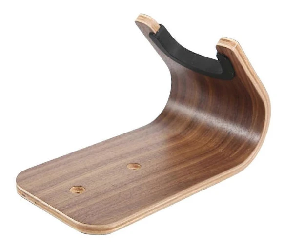 Gitarr Skateboard Vägghängare Design Böjt Trä Gitarrhängare Väggfäste Gitarrhållare Akustisk Gitarr