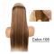 Syntetiskt Naturligt Syntetiskt Halo Hårförlängningar Ingen Clip In Artificiell Fake Ombre Blond Brun Svart Rosa Vågigt falskt hår YX01-108