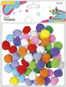 TITAN Polyesterpompoms 20mm mix 60st - för pyssel och dekorationer