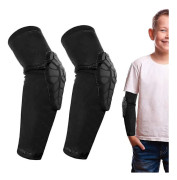 Barn/Ungdom Sport Honeycomb Kompressions Knäskydd Armbågsskydd Skyddsutrustning för Basketboll, Baseboll, Fotboll, Volleyboll, Brottning, Cykling