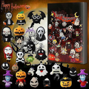 Adventskalender Gotisk Skräck Atmosfär Skräckkväll Nedräkningskalender Blind Box 24 Delar Halloween Nedräkningskalender Box