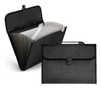 12-facks A4-filsorterare, Organizer med lock, expanderbar filsorterare, laminerad ficka för kontor, skola eller hem.
