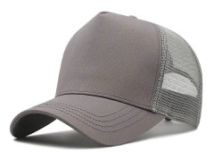 XL Mesh Trucker Hat för stora huvuden - Herrkepsar med hög krona, Andningsbar pappahatt, Justerbar 60-65 cm Light Gray