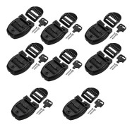 8 Set Spa Hot Tub Lock Broken Latch Repair Kit Spa Cover Latch Replacement Latches Clip Lock with Keys and Screws