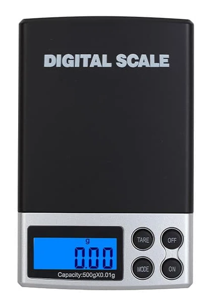 INF Bärbar Elektronisk Fickvåg - Högprecisions Digital Milligramvåg för Smycken, Kök och Hemmabruk 100g/0.01g