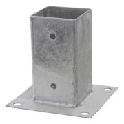 Påskruvad pelarfot 120X120 mm ankarfäste