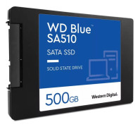 WD Blue SA510 WDS500G3B0A - SSD - 500 GB - inbyggd - 2.5" - SATA 6Gb/s - blå