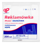 PP Professionell Maxi Klädpåse Räfflad HDPE 37/12 X 75 200 Styck