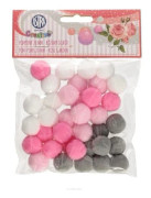 Astra Decorative pompoms 20mm - Rose garden ASTRA