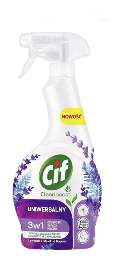 CIF Cleanboost 3W1 Universal Cleaning Spray Lavender and Blue Fern 500 ml