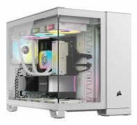 CORSAIR iCUE LINK 2500X RGB - Mid tower - micro ATX - genomskinlig sidopanel (härdat glas) - ingen strömförsörjning (ATX) - vit - USB/ljud
