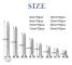 400 Pieces Stainless Steel Countersunk Screws Cross Flat Head Wood Screws