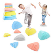 Colorful Balance Stepping Stones for Children - 9 Pieces