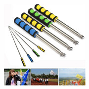 Flagpole 1.2M Portable Telescopic Flag Holder Tool for Random Color Random Color 1.2m