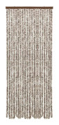 vidaXL Insektsdraperi taupe och vit 56x185 cm chenille