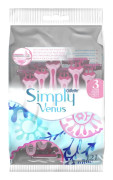 Gillette Venus Simply 3, Rosa, 12 styck